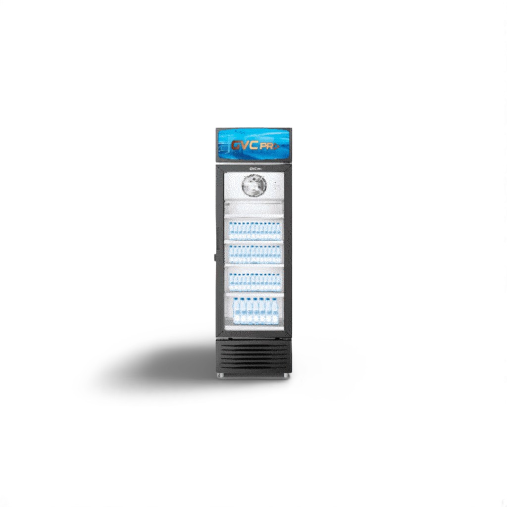 ثلاجة عرض GVC PRO باب واحد زجاج  - 17 قدم